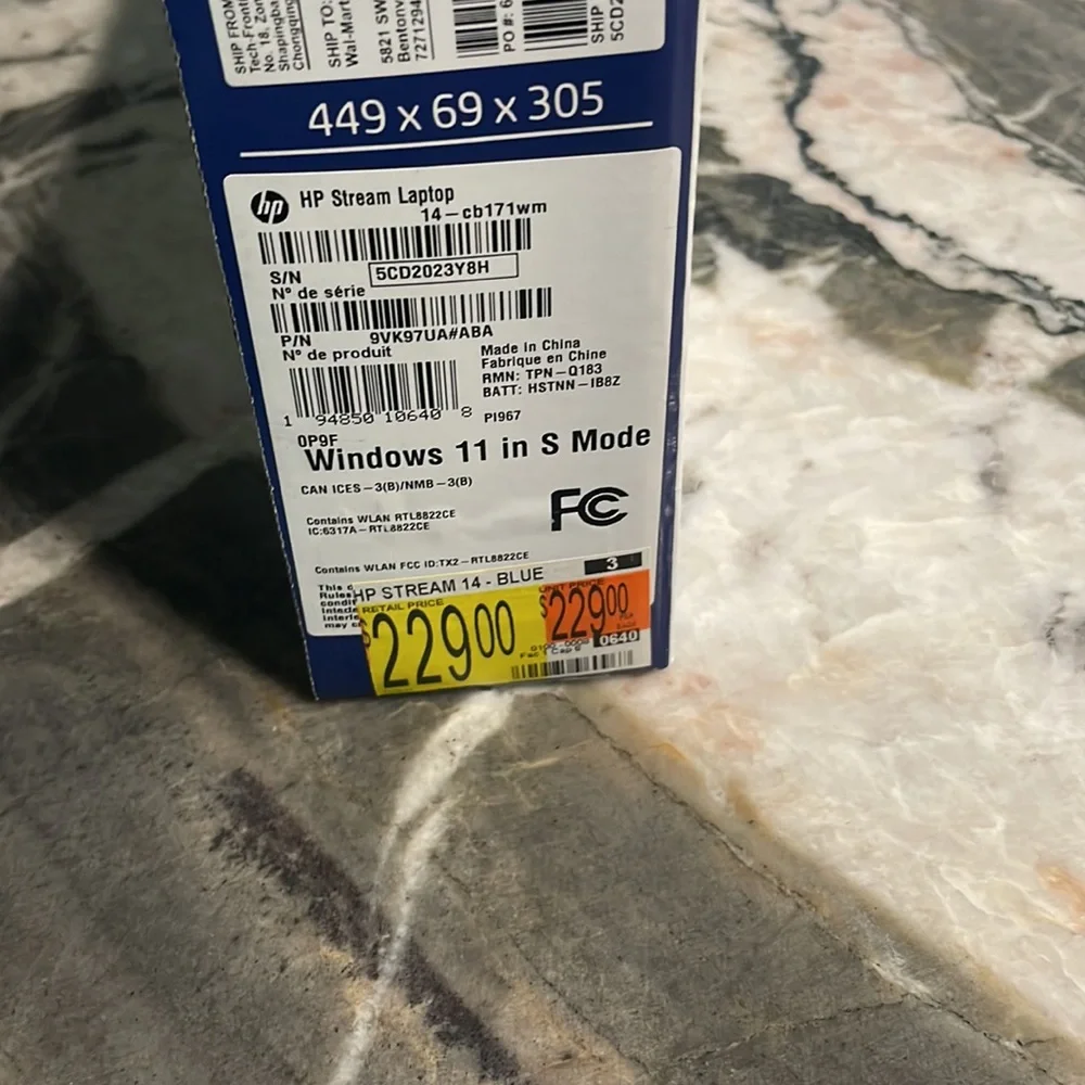 HP Stream laptop
